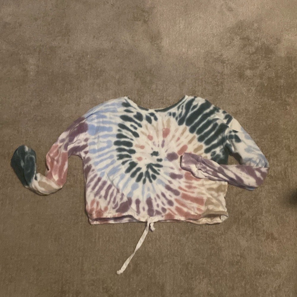 Cropped Tye Dye Sweater